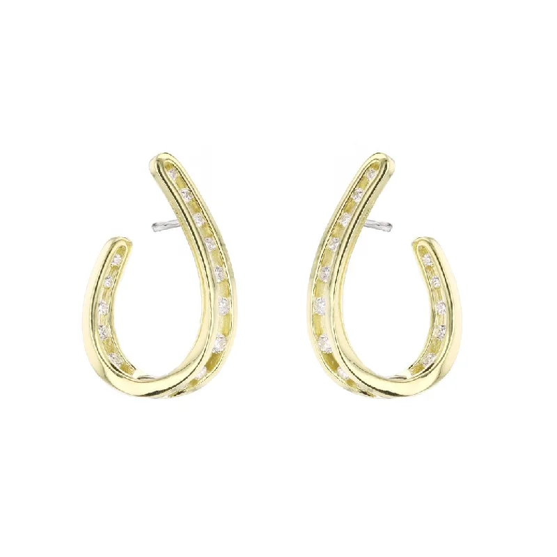 Women’s chic dangle earrings-0.45 ctw iamond Open Hoop Earrings