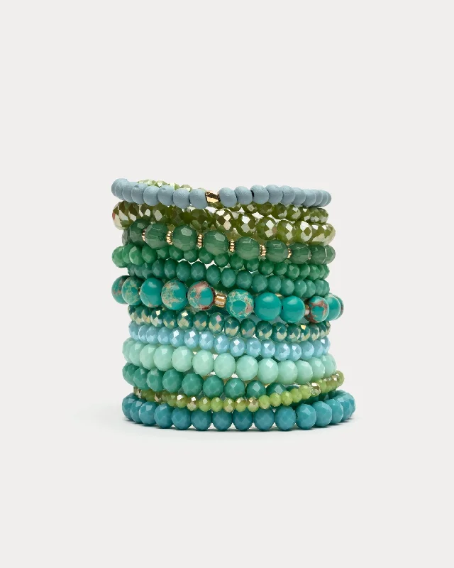 Women’s sparkly bracelet-Jupiter Beaded Stacked Bracelet