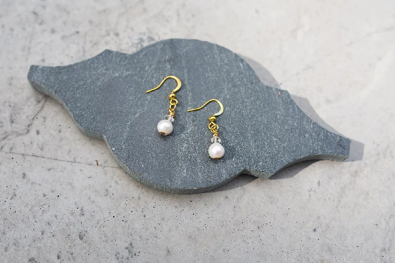 Women’s hoop earrings-April Birthstone Earrings