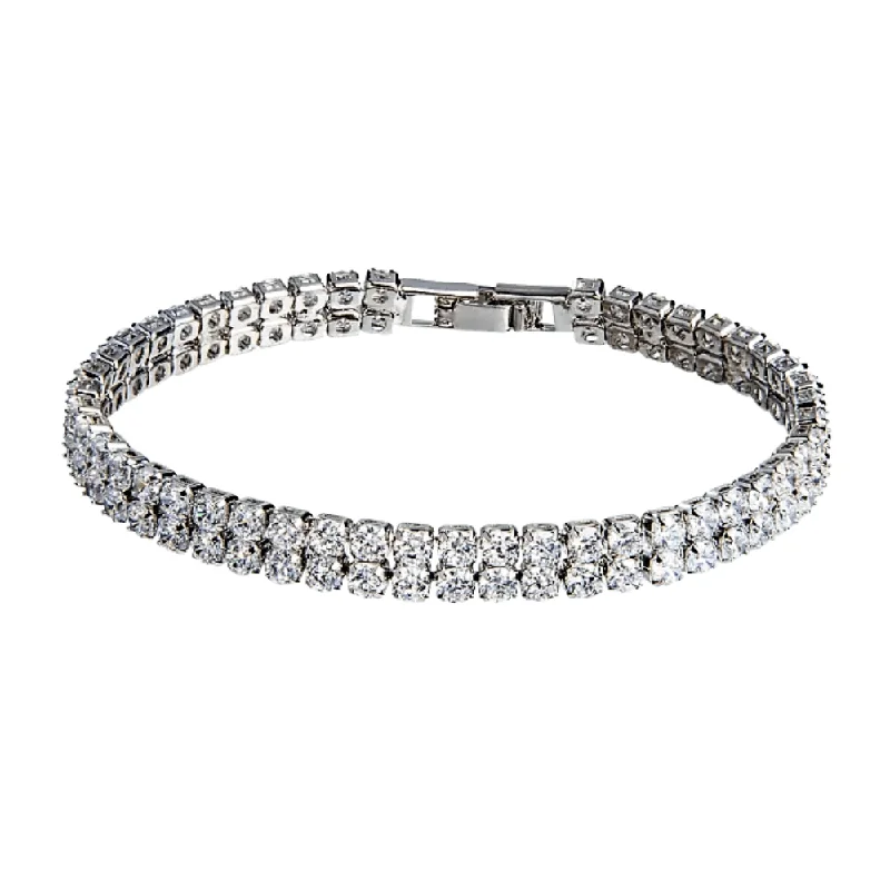 Women’s infinity bracelet-Emma Cubic Zirconia Tennis Bracelet