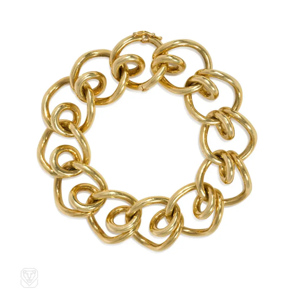 Women’s silver bracelet-Retro gold loop bracelet