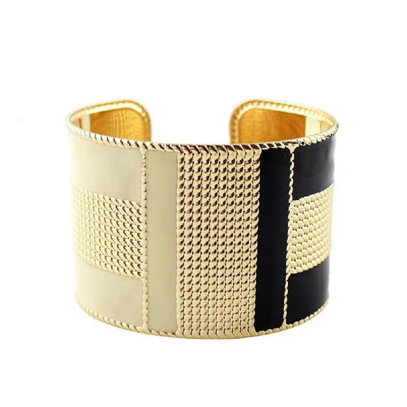 Women’s tennis bangle-Cuff Bracelet  with Ceramic Colors