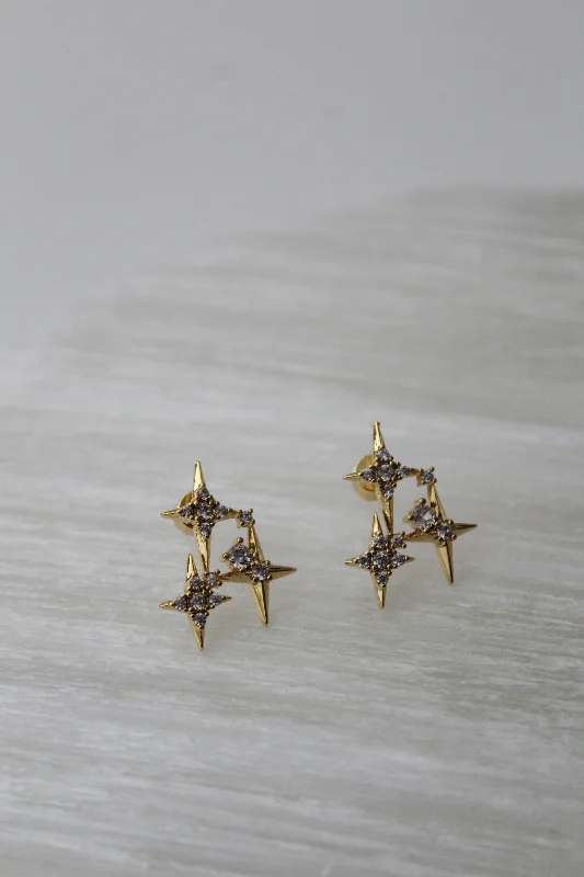 Women’s double drop earrings-Astra Stud Earrings