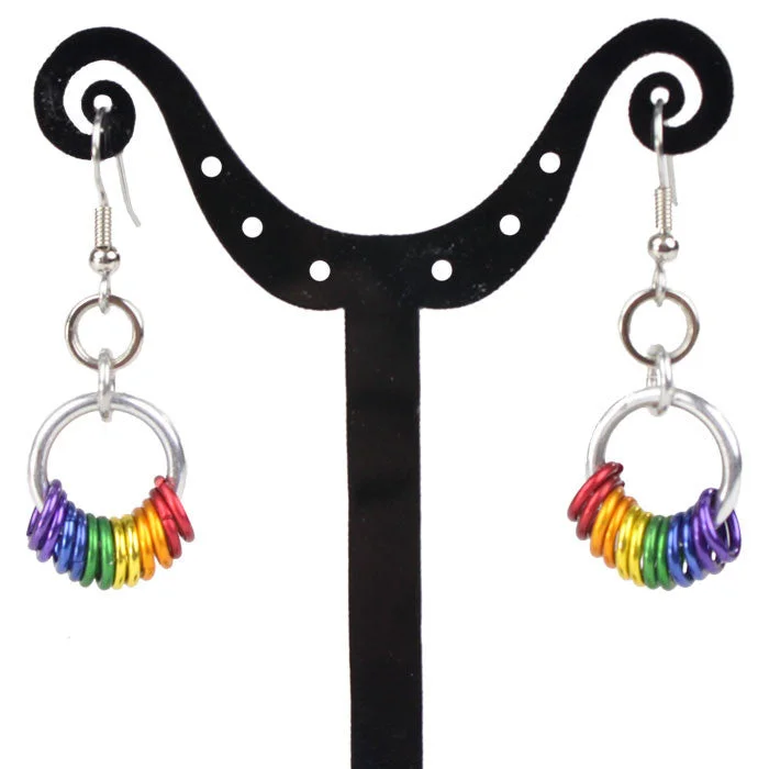 Women’s trendy drop earrings-Rainbow Drop Earrings