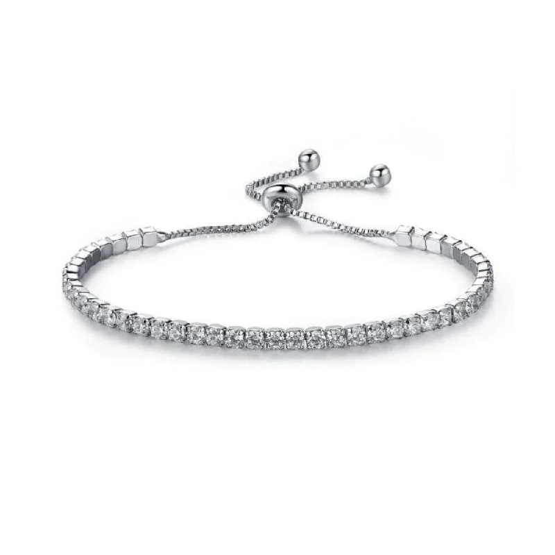 Women’s chic gold bracelet-Cubic Zirconia Tennis Bracelet