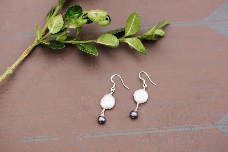 Women’s stud-drop earrings-Tiered Pearl Earrings