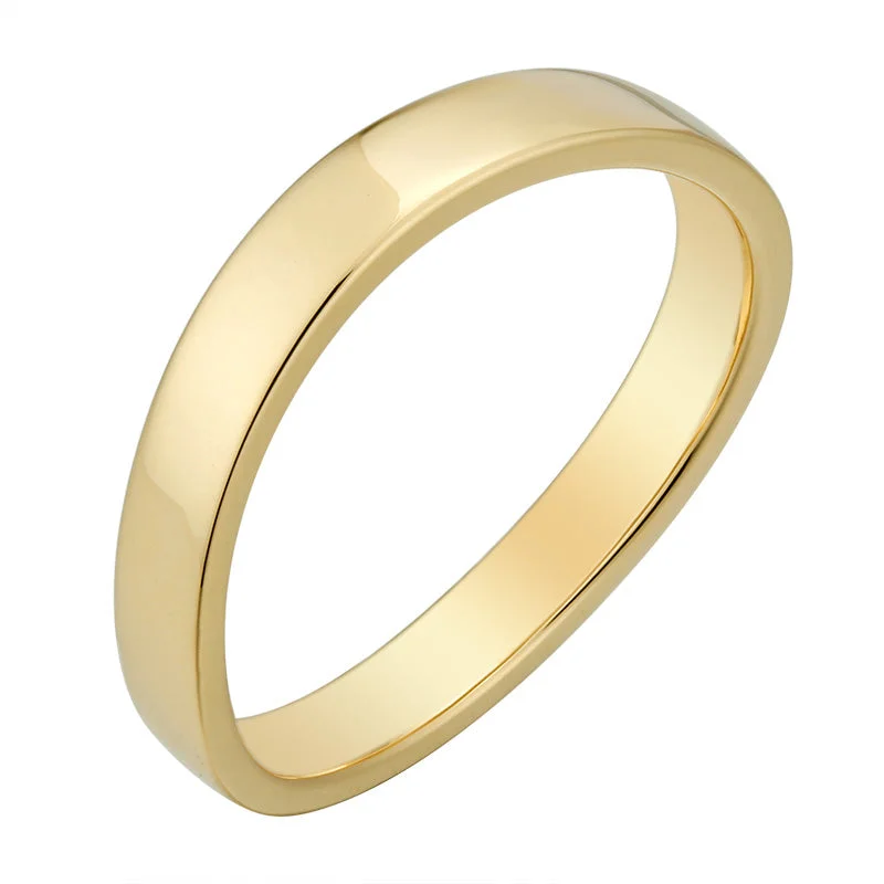 Women’s bridal rings-Solid Gold Wavy Ring