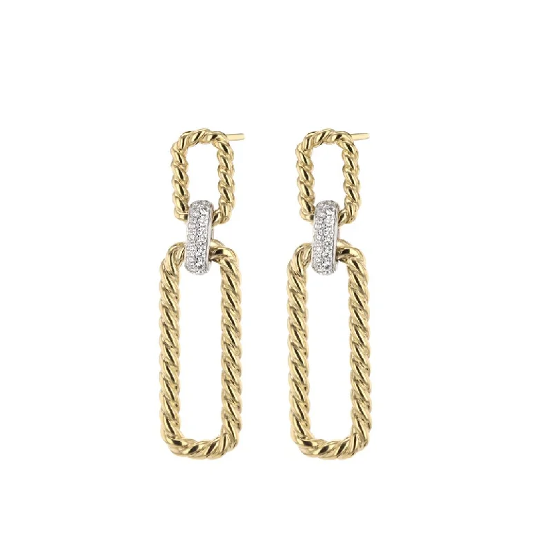 Women’s minimalistic earrings-0.24 ctw Diamond Drop Earrings