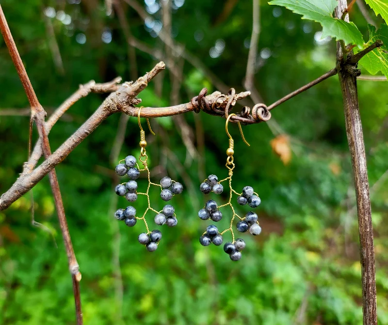 Women’s custom hoop earrings-Hawkeye Grapevine Earrings