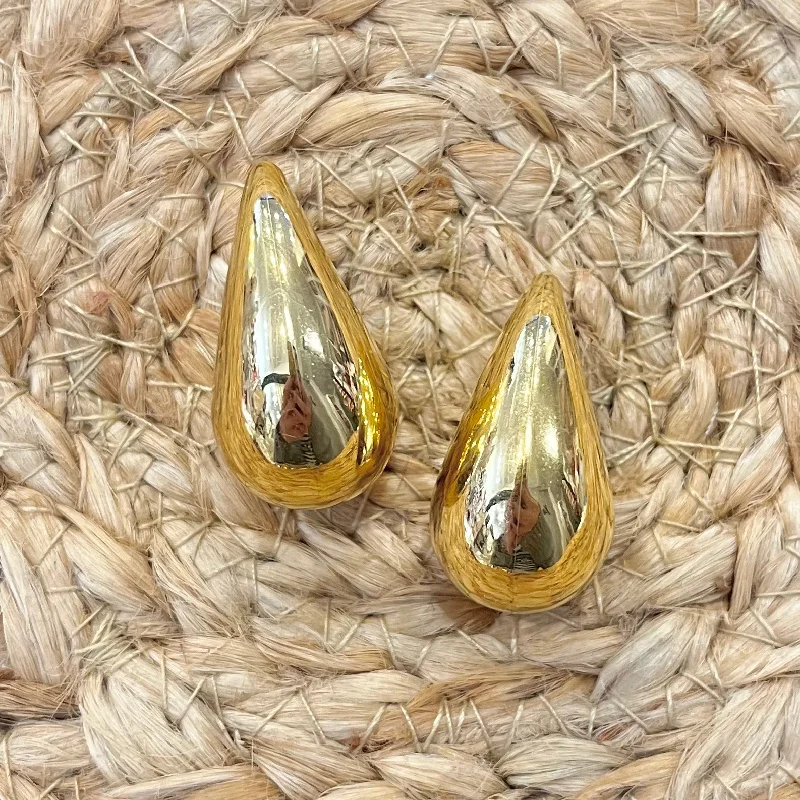 Women’s contemporary earrings-Tessa Tear Drop Stud Earrings