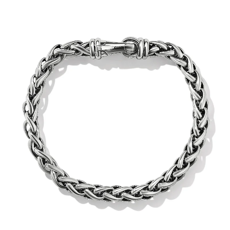 Women’s colorful bangle-Wheat Chain Bracelet in Sterling Silver\, 6mm