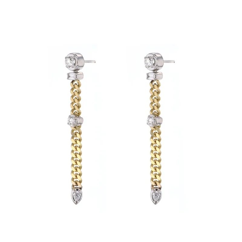 Women’s personalized gemstone earrings-0.99 ctw Diamond Dangle Earrings