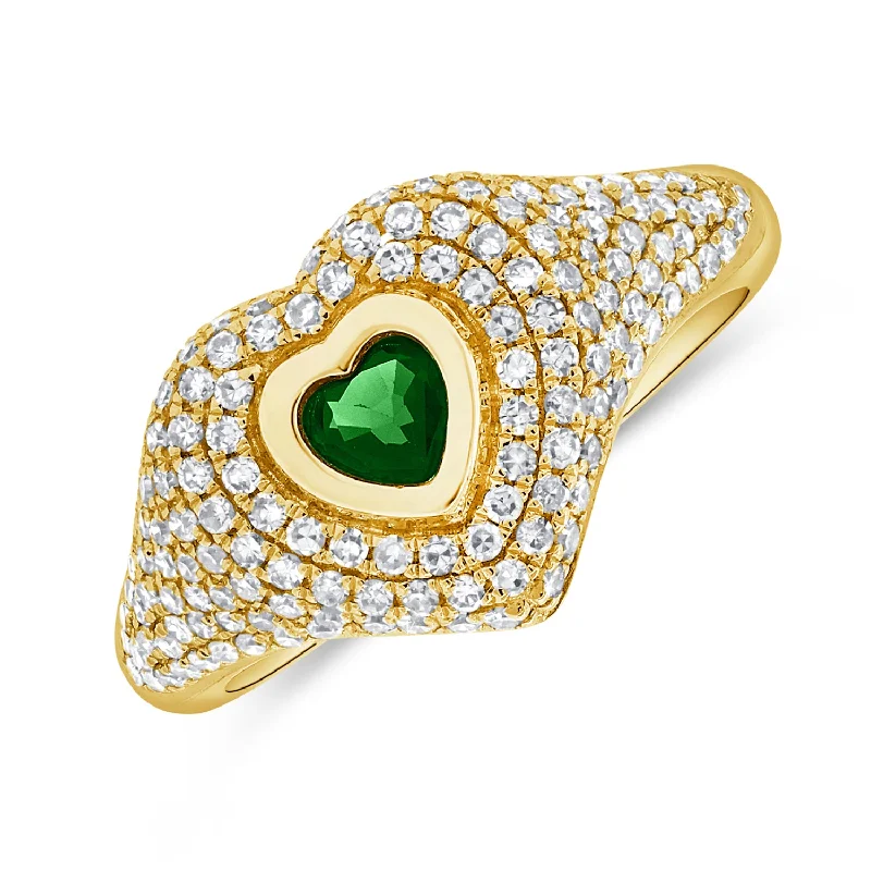 Women’s matching rings-Chunky Heart Ring