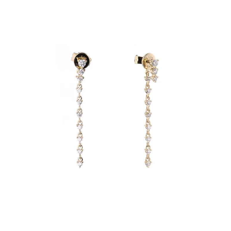 Women’s sparkling earrings-0.37 ctw Diamond Drop Earrings