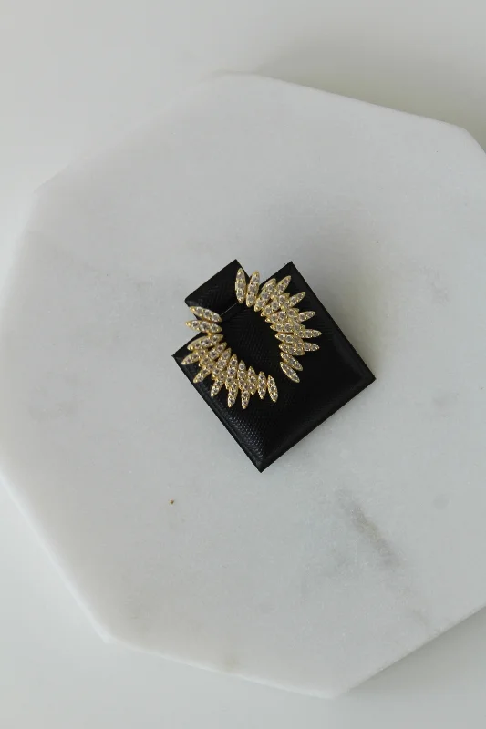 Women’s oversized earrings-Dynasty Stud Earrings