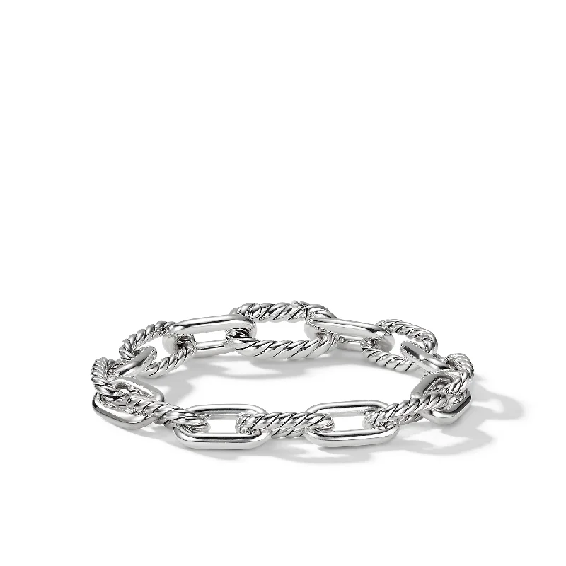 Women’s wedding cuff bracelet-DY Madison® Chain Bracelet in Sterling Silver\, 8.5mm