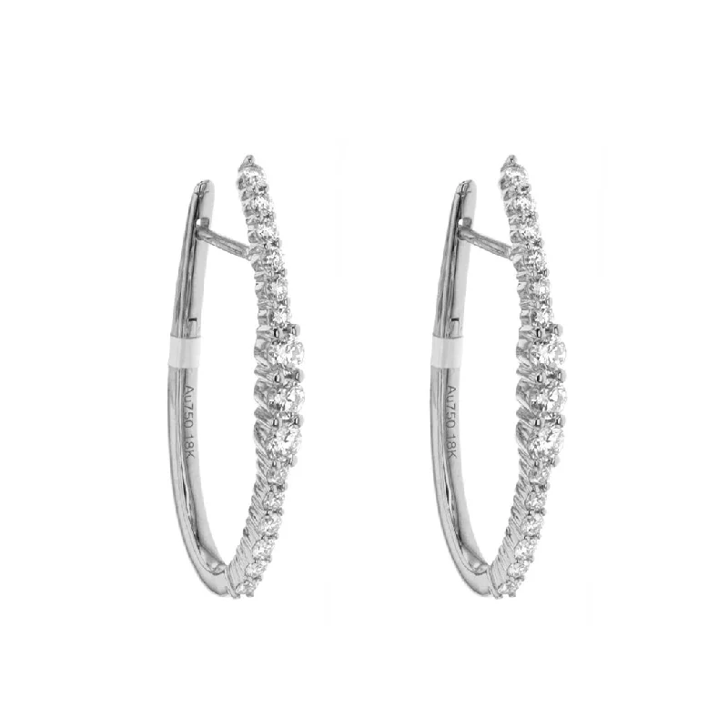 Women’s small hoop earrings-1.34 ctw Diamond Earrings