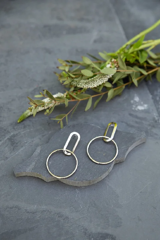 Women’s silver drop earrings-Silver Alta Earrings