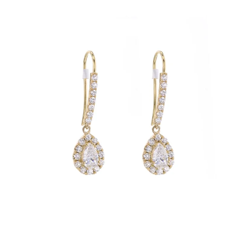 Women’s handmade earrings-1.48 ctw Diamond Drop Earrings