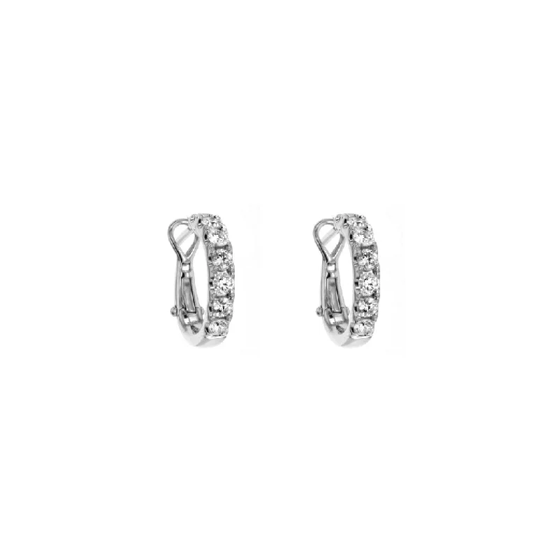 Women’s opal earrings-1.15 ctw Diamond Hoop Earrings