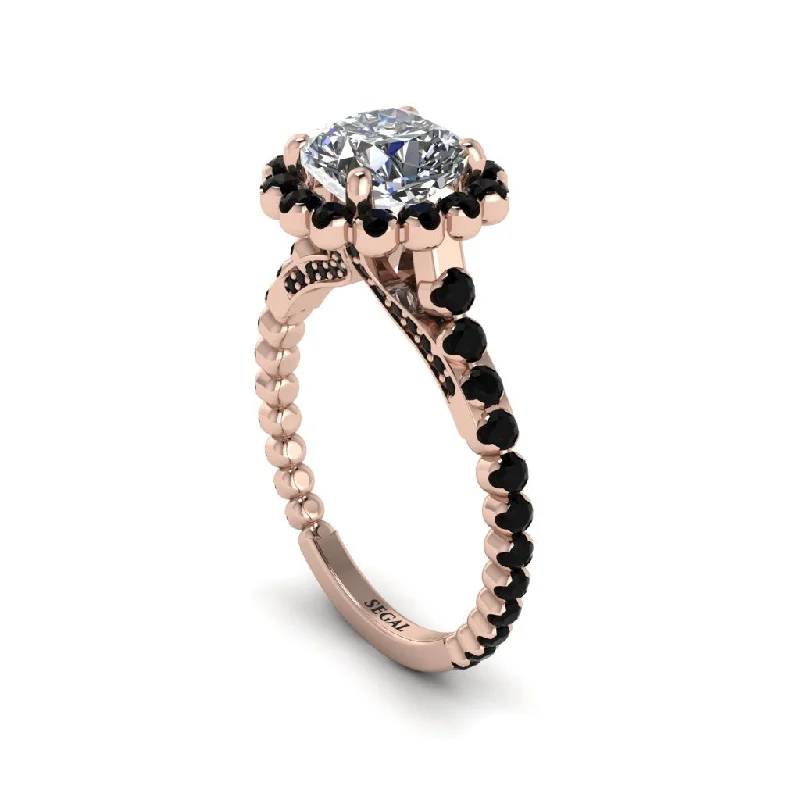 Women’s premium engagement ring-Modern Diamond Cushion Cut Engagement Ring - Uma No. 32