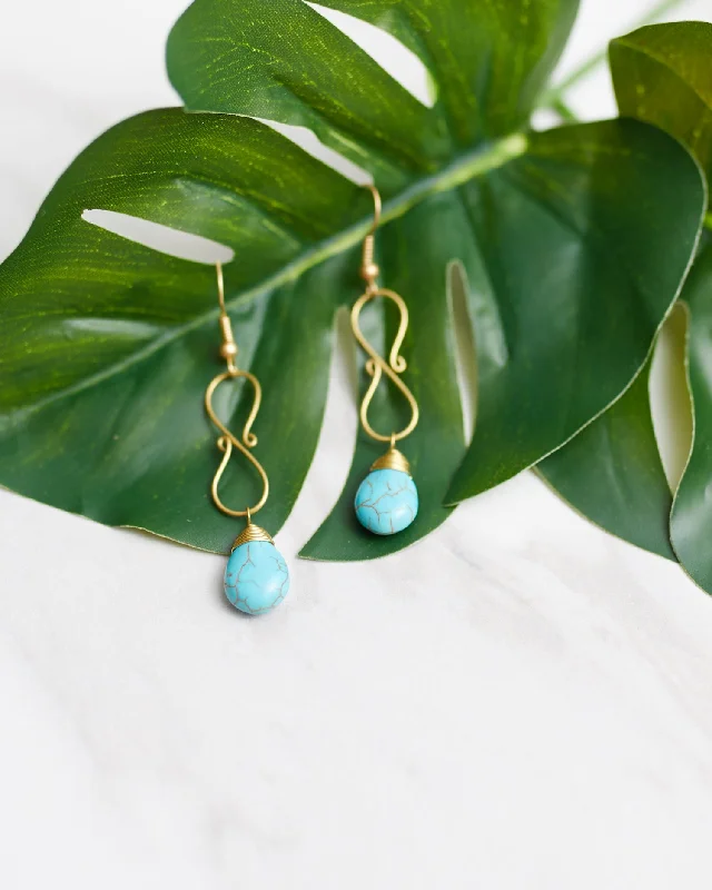 Women’s cluster earrings-Infinite Waters Earrings