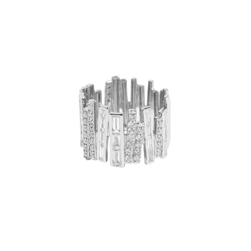 Women’s vintage rings-Diamond Snow of the Andes White Gold Ring