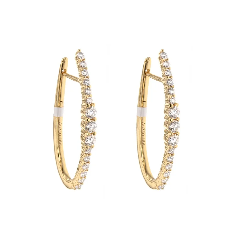 Women’s glitter earrings-1.34 ctw Diamond Earrings