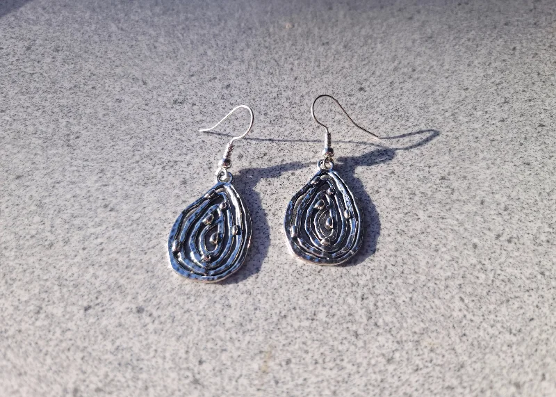 Women’s delicate earrings-Thumbprint Earrings