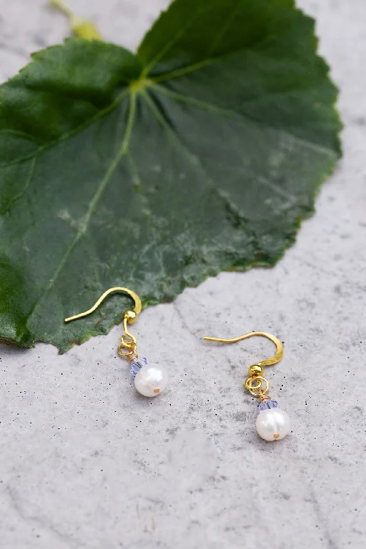 Women’s gold earrings-June Birthstone Earrings