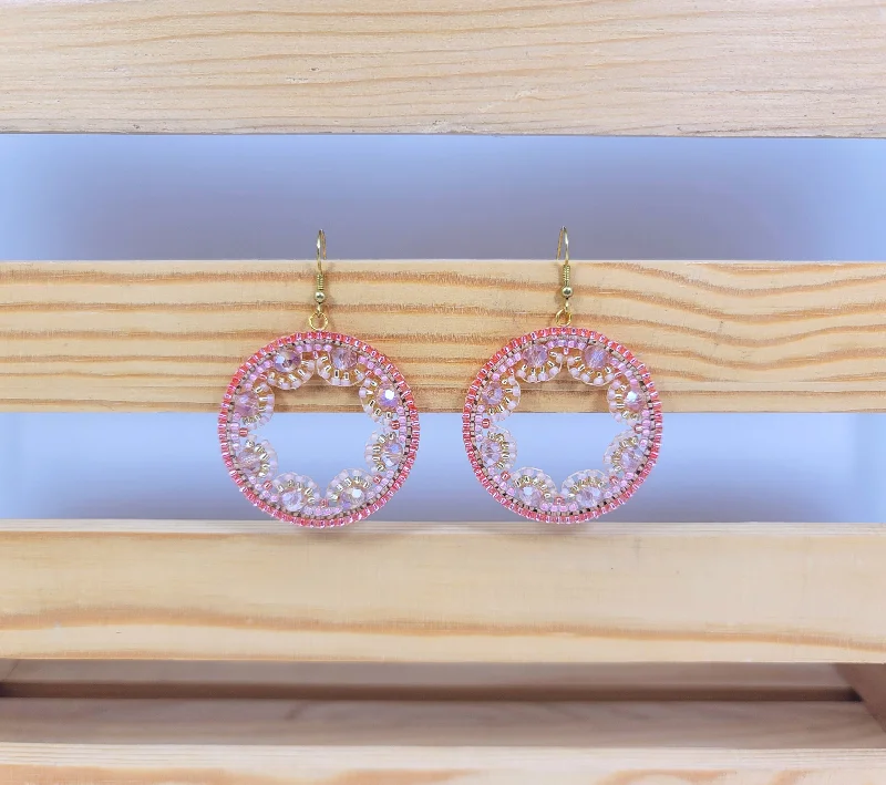 Women’s chic dangle earrings-Strawberry Lace Earrings