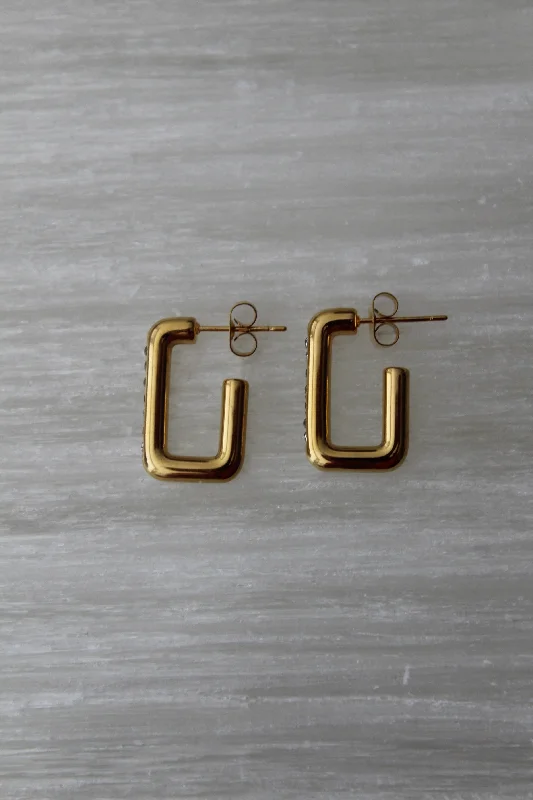 Women’s chic drop earrings-Linear Luxe Earrings