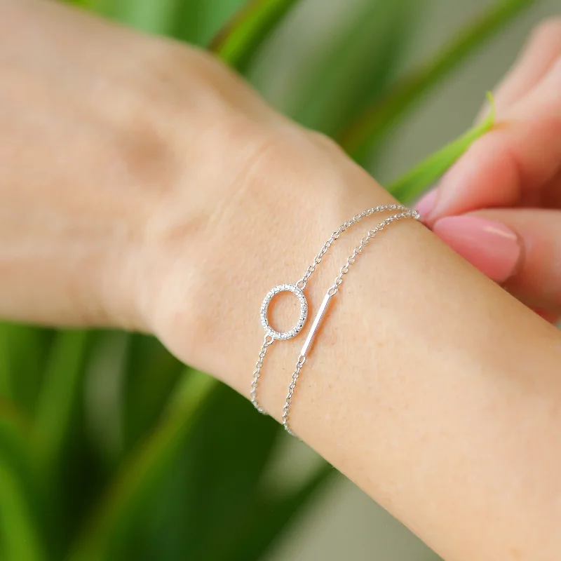 Women’s silver bracelet-TOMORROW - 925 Sterling Silver Bracelet