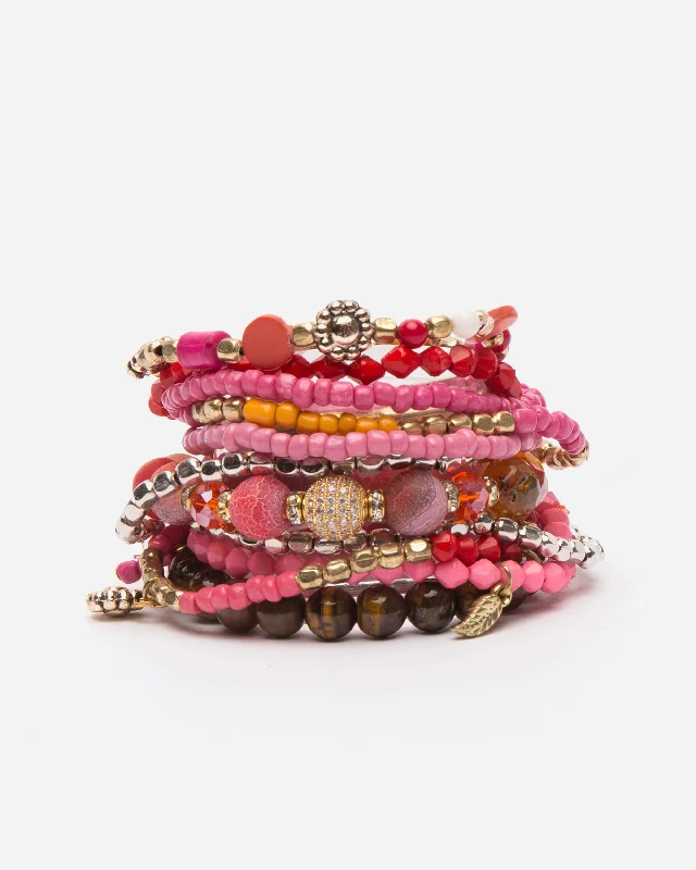 Women’s fashionable bracelet-Sayulita Beaded Stacked Bracelet