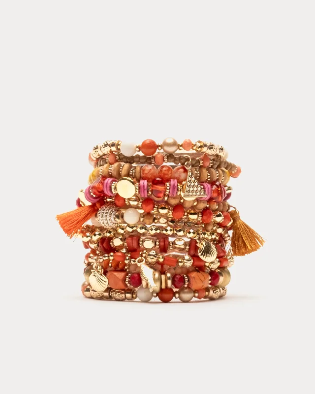 Women’s elegant cuff bracelet-Ibiza Beaded Stacked Bracelet