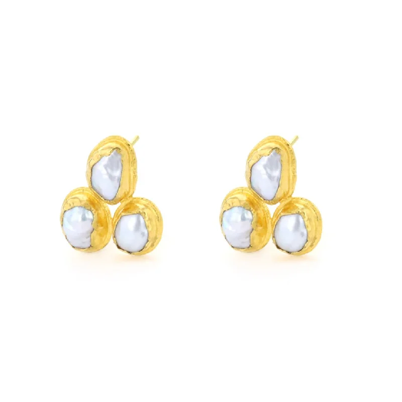 Women’s long earrings-24K Pearl Earrings | M10273321