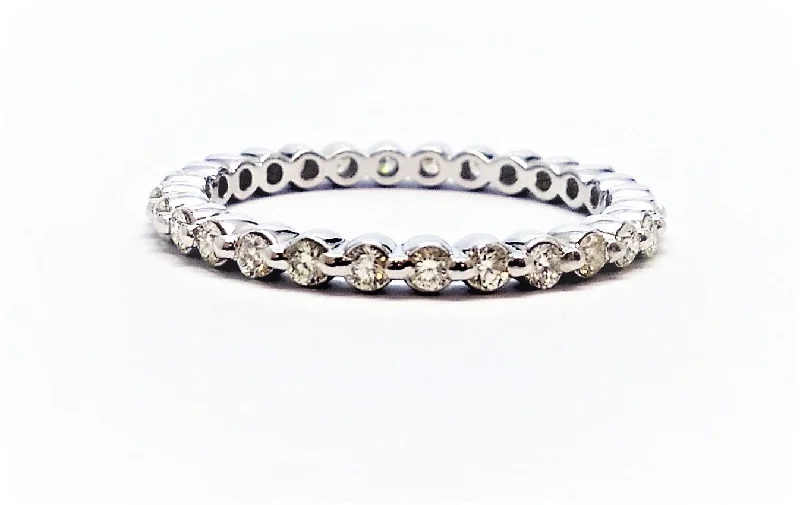 Women’s celestial rings-Floating Diamond Eternity Band AD.NO-1897