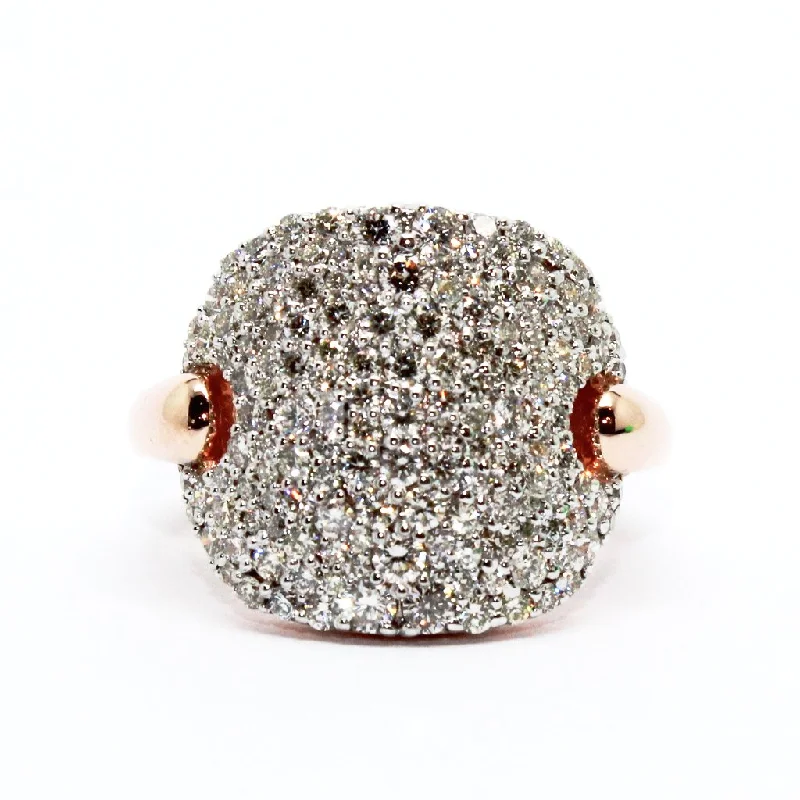 Women’s flower rings-DIAMOND DUST RING AD NO.1616