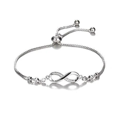 Women’s custom charm bracelet-Infinity Bracelet