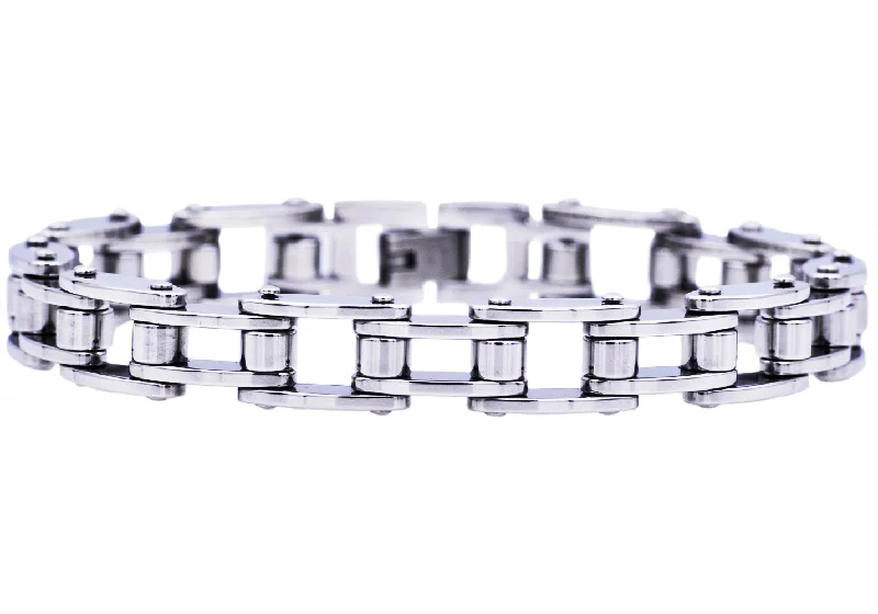 Women’s iconic bangle-Mens Stainless Steel Bicycle Link Bracelet