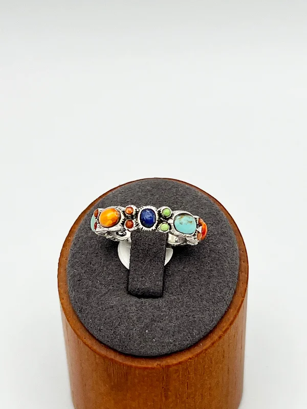 Women’s statement rings-Ring-Multi Stone Oval & Circle Size 8