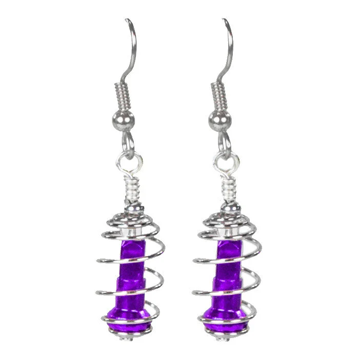 Women’s elegant drop earrings-Spiral Cage Nipple Earrings