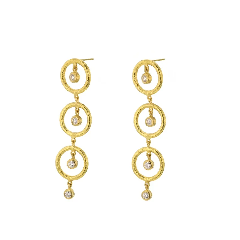 Women’s two-tone earrings-0.20 ctw Diamond Dangle Earrings