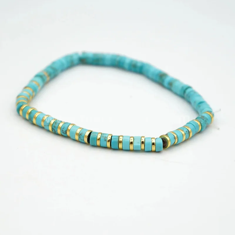 Women’s bohemian bracelet-NATIVE JEWEL - Howlite Accent Bracelet