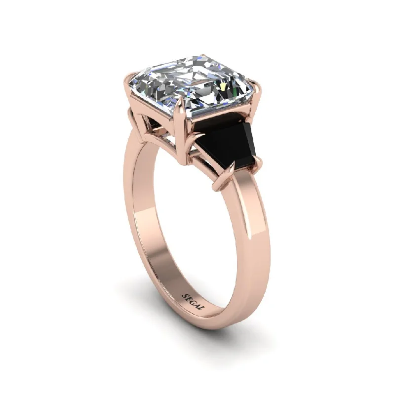 Women’s custom-designed engagement ring-Three Stone Diamond Engagement Ring - Bethany No. 32