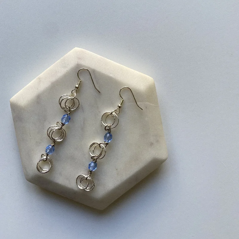 Women’s premium earrings-The Kiere Earrings in Sapphire Blue