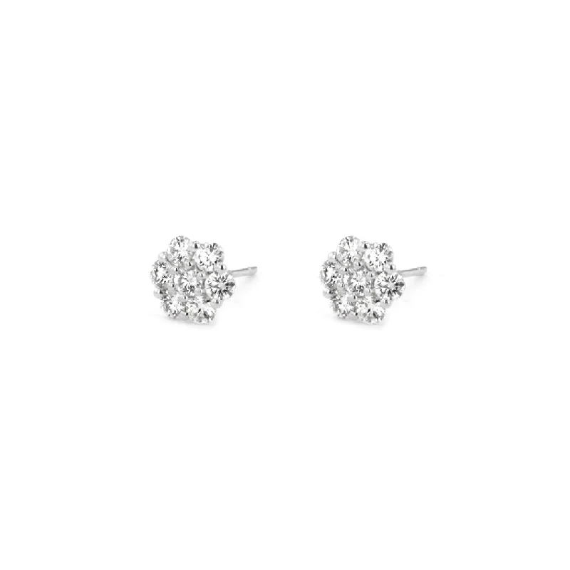 Women’s unique hoop earrings-1.03 ctw Diamond Earrings | M10265317