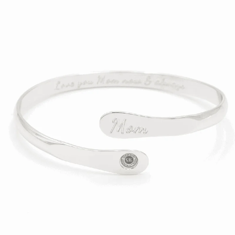 Women’s adjustable bracelet-Mom Bracelets Engraved Bracelets Love you Mom Now & Always